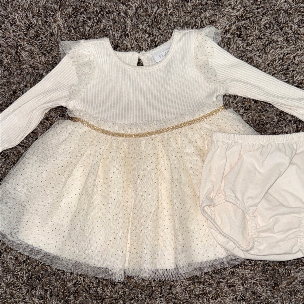 The Children's Place Cream Knit Sweater